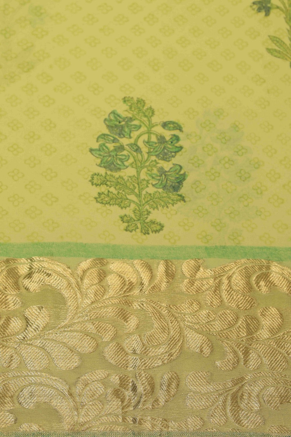 Image of Georgette Yellow Saree